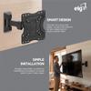 ELG Full Motion Articulating TV Wall Mount for 12-42" Screens with Swivel, Tilt & Extension, Holds Max 66.1lbs, VESA 200x200mm, Heavy-Duty Steel, Black view 3