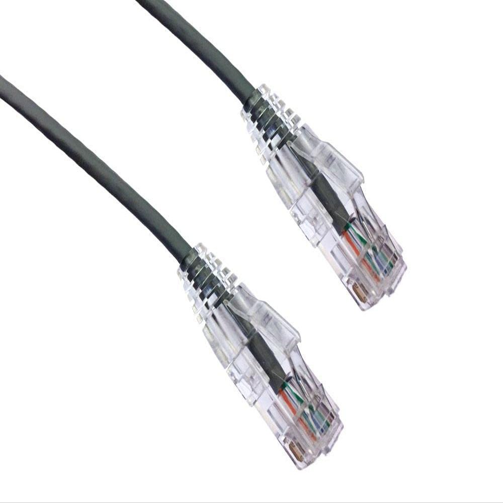 Axiom 25FT CAT6A BENDNFLEX Ultra-Thin SNAGLESS Patch Cable 650MHZ (Gray)