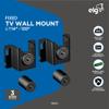 ELG Fixed/Low Profile TV Wall Mount for TVs 14" to 75", Holds up to 99 lbs, Universal VESA, Fits 12", 16, 18, 24 Wood Studs, Locking/Quick Release System, Genius, Steel, Black view 2