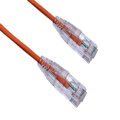Axiom 10FT CAT6A BENDNFLEX Ultra-Thin SNAGLESS Patch Cable 650MHZ (Orange)