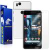 Armorsuit MilitaryShield White Carbon Fiber Skin Wrap Film + HD Clear Screen Protector for Google Pixel 2 - Anti-Bubble Film view 1