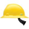 V-Gard Full-Brim Hard Hats, Ratchet Suspension, Size 6 1/2 - 8, Yellow view 2