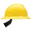 V-Gard Full-Brim Hard Hats, Ratchet Suspension, Size 6 1/2 - 8, Yellow view 4
