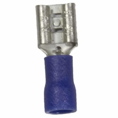 WirthCo 80826 Vinyl Insulated Female Quick Disconnect Terminal, 16-14 AWG, 0.250 Inch Tab, 300V, 25 Pack