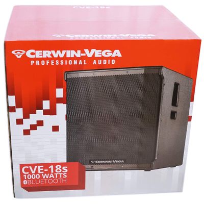 Cerwin Vega CVE-18 18" 1000 Watt Powered Subwoofer w/Bluetooth