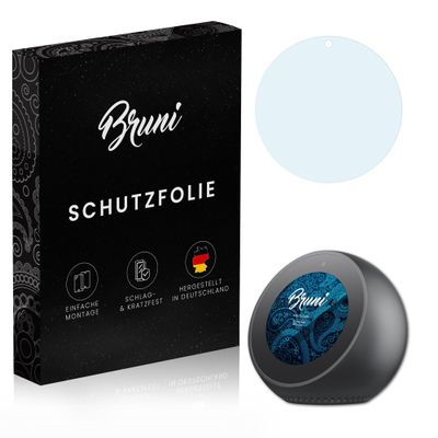 Bruni Screen Protector compatible with Amazn Ech Spot Protector Film, crystal clear Protective Film (2X)