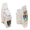 Suttle STAR6000C6T Mediamax Tool-Less Cat6 Jack with 8 Positions, 8 Conductor Modules, Tool-Less Idc'S with 8 Color-Coded Bezels, White view 1