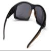 Carhartt Ironside Safety Glasses, Retail Clamshell Packaging, Black/Tan Frame, Antique Mirror Anti-Fog Lens view 4