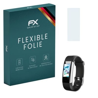 atFoliX Screen Protector suitable for Chereeki Fitness Tracker, Protector Film ultra clear and flexible FX Screen Protection Film (3X)