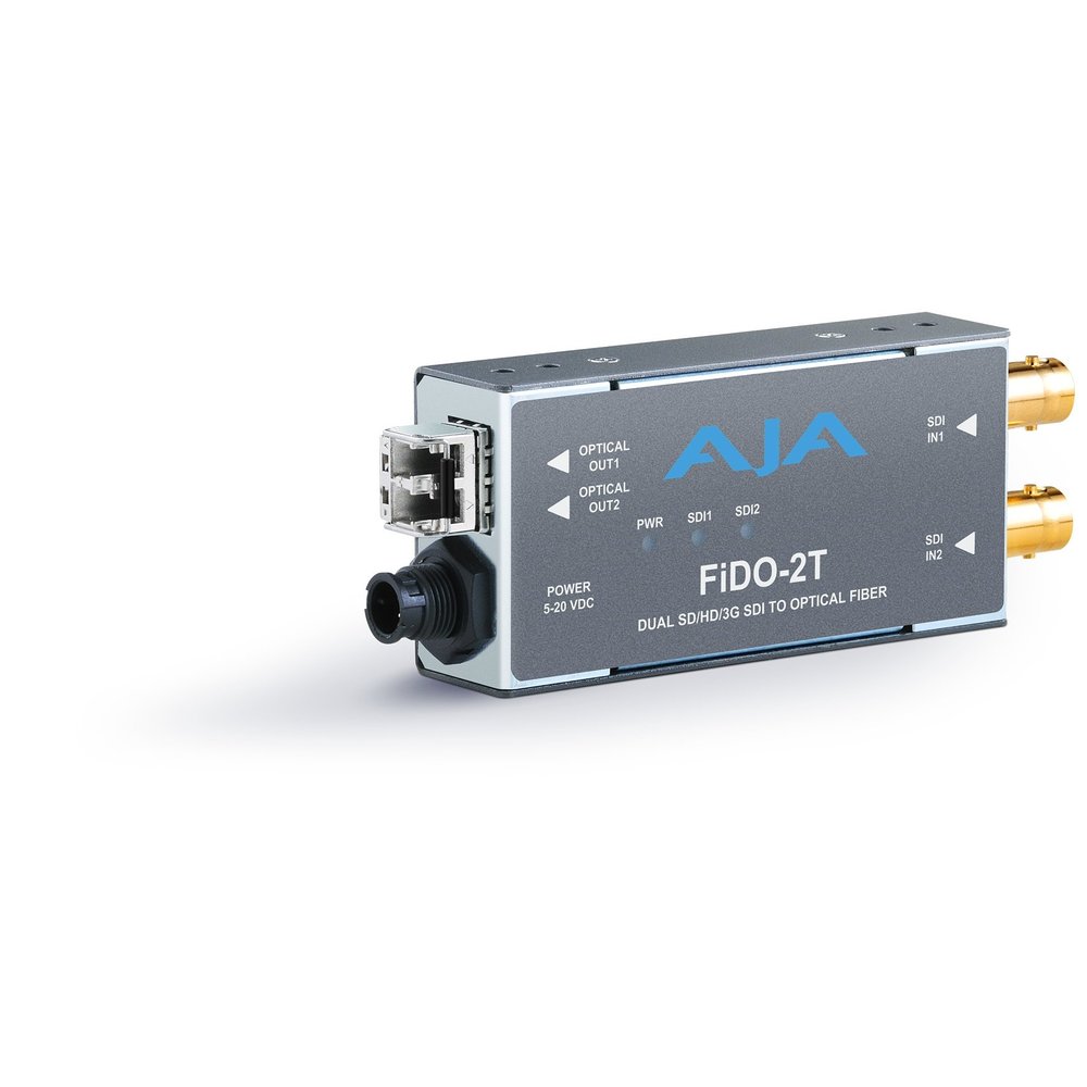 Aja FiDO-2T-MM 2-Channel 3G-SDI to Multi-Mode LC Fiber Transmitter