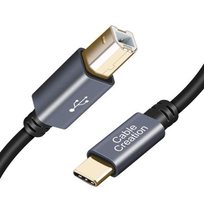 CableCreation USB C to USB B 15FT Printer Cable for MacBook Pro, Air, MIDI Cable for Yamaha, Casio Digital Piano, DJ Controller, 4.5M Space Grey