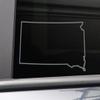 Nashville Decals South Dakota Vinyl Decal Laptop Car Truck Bumper Window Sticker, 6.5" x 4", Charcoal view 1