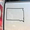 Nashville Decals South Dakota Vinyl Decal Laptop Car Truck Bumper Window Sticker, 6.5" x 4", Black view 1