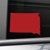 Nashville Decals South Dakota Vinyl Decal Laptop Car Truck Bumper Window Sticker, 6.5" x 4", Red view 1