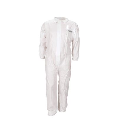 Seachoice 93171 Microporous Coveralls White Disposable Size Large with Collar