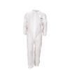 Seachoice 93171 Microporous Coveralls  White  Disposable  Size Large  with Collar