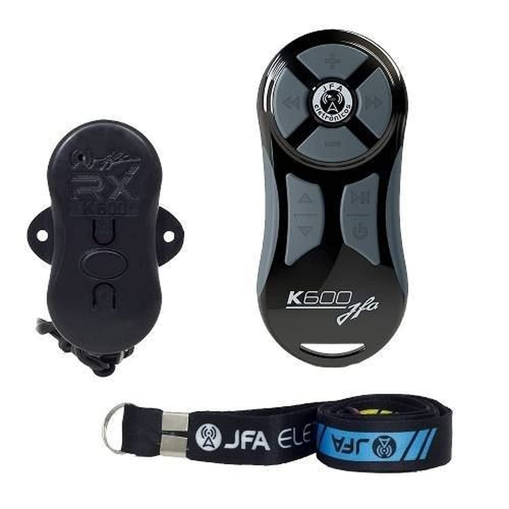 JFA Electronics K600BKGRY Long Distance Remote Control up to 600 Meters or More Pro Car Audio Systems Gray Black