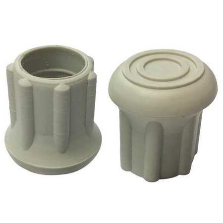 Protective Leg Tip, Slipon, Rd, 47/64", PK25