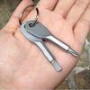 CosCosX 2 Sets Stainless Keychain Pocket Tool Every Day Carry Screwdriver Set with Keychain view 4