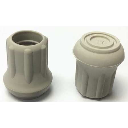 Protective Leg Tip, Slipon, Rd, 39/64", PK25