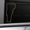 Nashville Decals Vermont Vinyl Decal Laptop Car Truck Bumper Window Sticker, 6.5" x 4", Metallic Gold Matte view 1