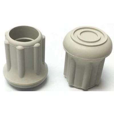 Protective Leg Tip, Slipon, Rd, 47/64", PK10