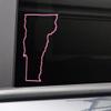 Nashville Decals Vermont Vinyl Decal Laptop Car Truck Bumper Window Sticker, 6.5" x 4", Pink view 1