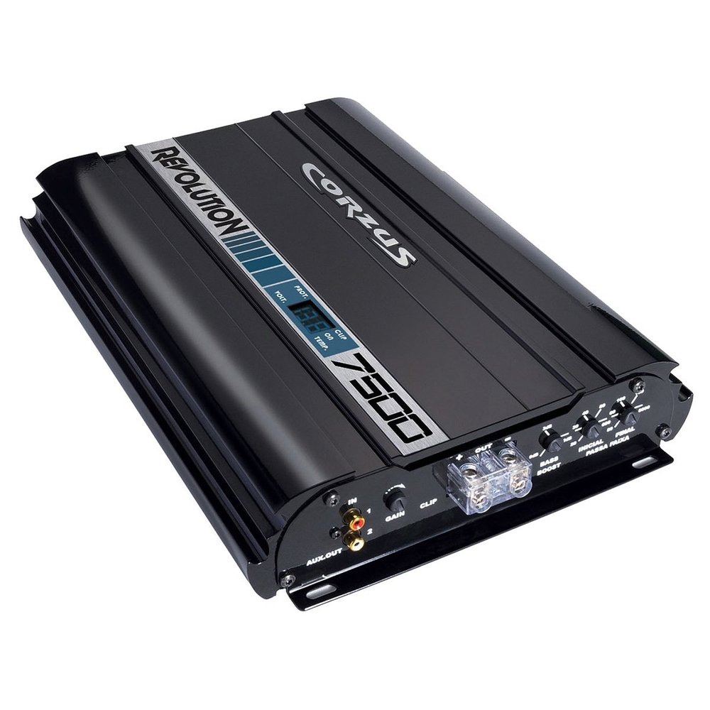 CORZUS MD7500 7.5K W RMS 1 Ch 1 OHM OPERATES w/Less 10V 1 Amp w DSP