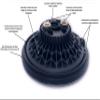 "High Performance 2,100 Lumen LED PAR36 Sealed Beam Direct Replacement Lamp| 12/28VDC Compatible (Taxi (45 Flood Beam))" view 2