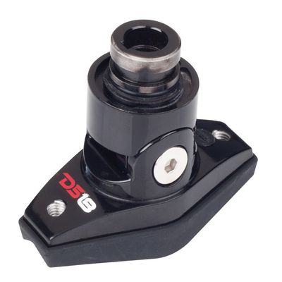 DS18 TMBRB Hydro Black Universal Pole Mount for Marine Applications (Fits All Pole Sizes)