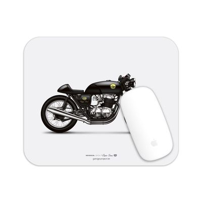 GarageProject101 CB750 Cafe Racer Motorcycle Illustration Mouse Pad