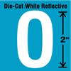Die-Cut Refl. Letter Label, O, 2In H, PK5 view 1