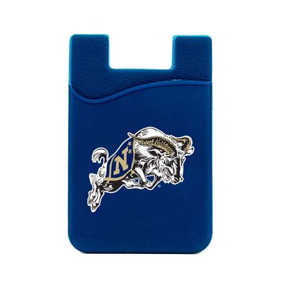 Guard Dog Silicone Credit Card Holder/Phone Wallet - Navy Midshipmen