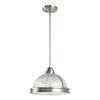 Generation Lighting 65061EN3-962 Pratt Street Prismatic Pendant Hanging Modern Fixture, Two - Light, Brushed Nickel view 2