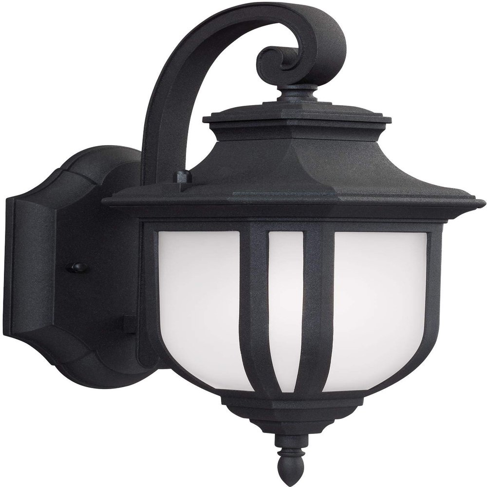 Generation Lighting 8536301EN3-12 Small One Light Outdoor Wall Lantern, Black