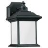 Generation Lighting 89101EN3-12 Transitional One Light Outdoor Wall Lantern from Seagull - Wynfield Collection in Black Finish, 9.75 Inch Height, 6 Inch Wide, Die Cast Aluminum Construction view 1
