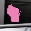 Nashville Decals Wisconsin Vinyl Decal Laptop Car Truck Bumper Window Sticker, 5.5" x 5.25", Pink view 1