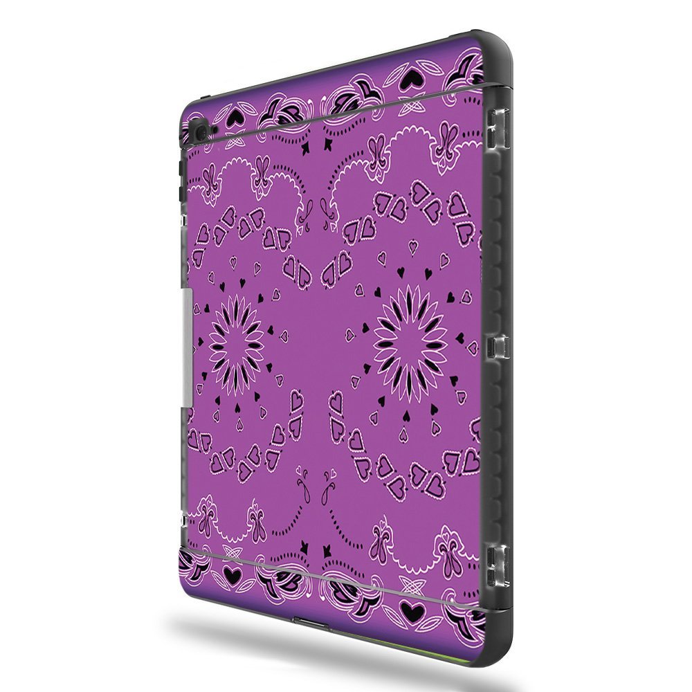 MightySkins Skin Compatible with LifeProof Apple iPad Pro 9.7" - Purple Bandana | Protective, Durable, and Unique Vinyl Decal wrap Cover | Easy to Apply, Remove, and Change Styles | Made in The USA