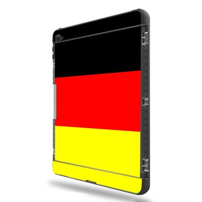 MightySkins Skin Compatible with LifeProof Apple iPad Pro 9.7" - German Flag | Protective, Durable, and Unique Vinyl Decal wrap Cover | Easy to Apply, Remove, and Change Styles | Made in The USA