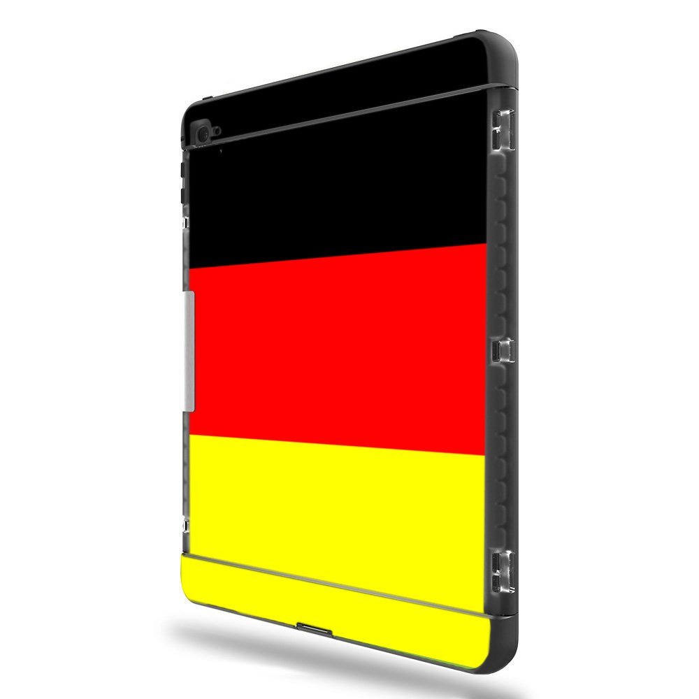 MightySkins Skin Compatible with LifeProof Apple iPad Pro 9.7" - German Flag | Protective, Durable, and Unique Vinyl Decal wrap Cover | Easy to Apply, Remove, and Change Styles | Made in The USA
