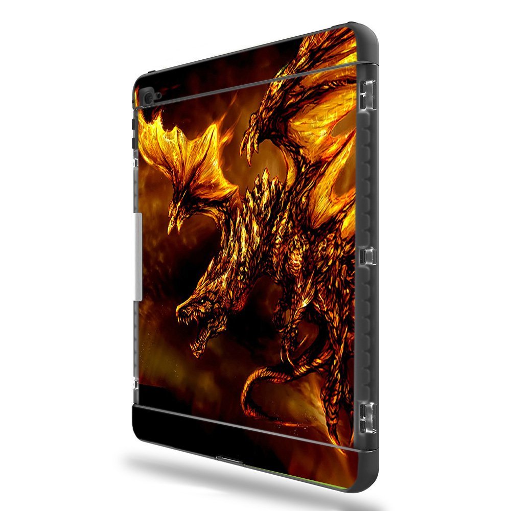 MightySkins Skin Compatible with LifeProof Apple iPad Pro 9.7" - Golden Dragon | Protective, Durable, and Unique Vinyl Decal wrap Cover | Easy to Apply, Remove, and Change Styles | Made in The USA