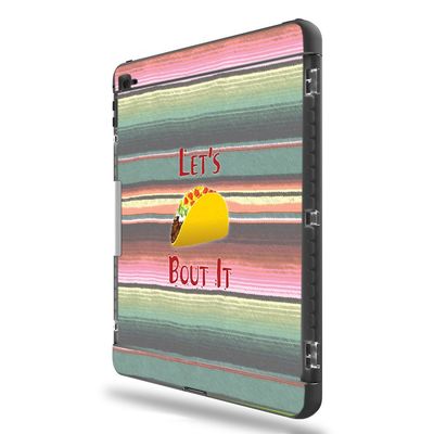 MightySkins Skin Compatible with LifeProof Apple iPad Pro 9.7" - Lets Taco Bout It | Protective, Durable, and Unique Vinyl wrap Cover | Easy to Apply, Remove, and Change Styles | Made in The USA