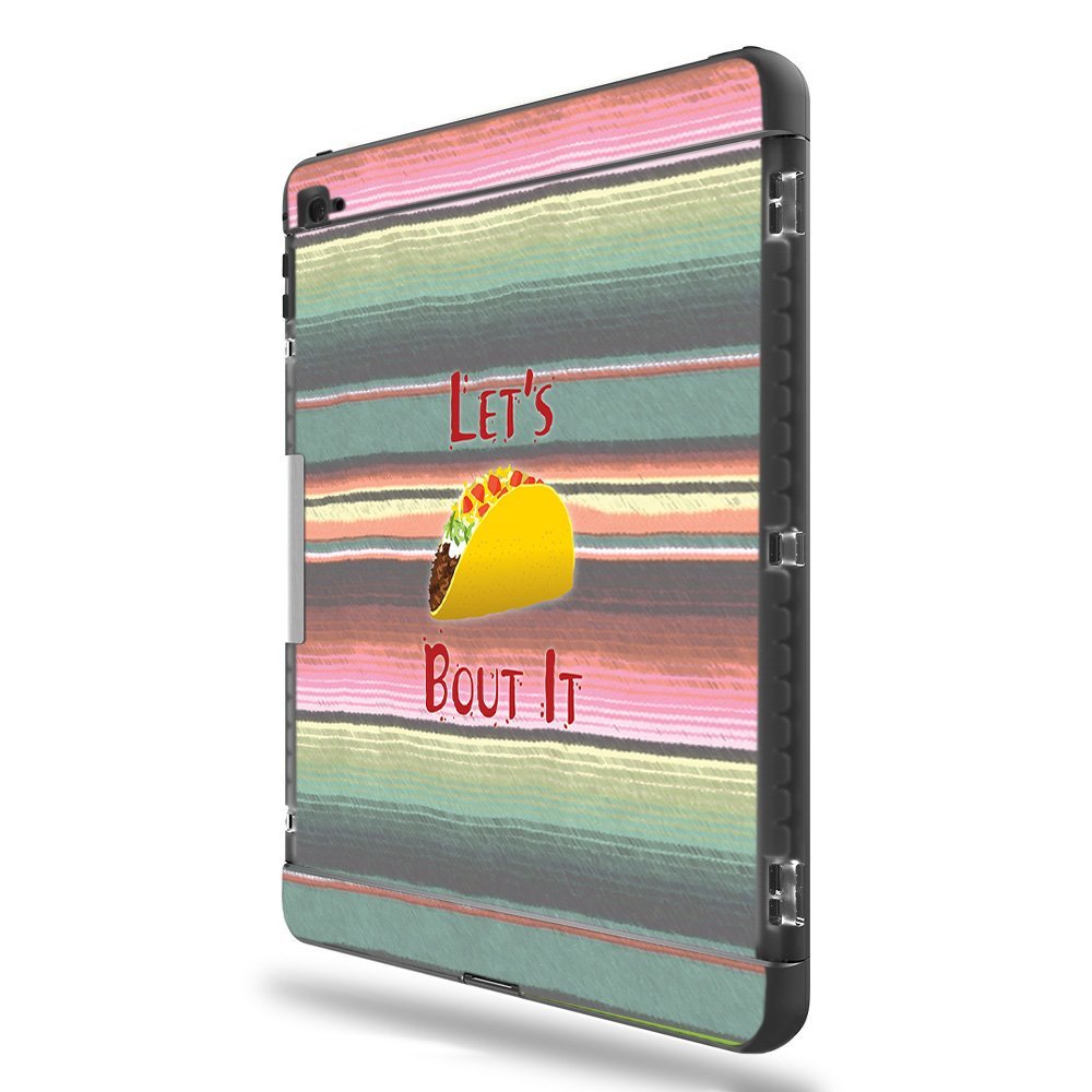 MightySkins Skin Compatible with LifeProof Apple iPad Pro 9.7" - Lets Taco Bout It | Protective, Durable, and Unique Vinyl wrap Cover | Easy to Apply, Remove, and Change Styles | Made in The USA