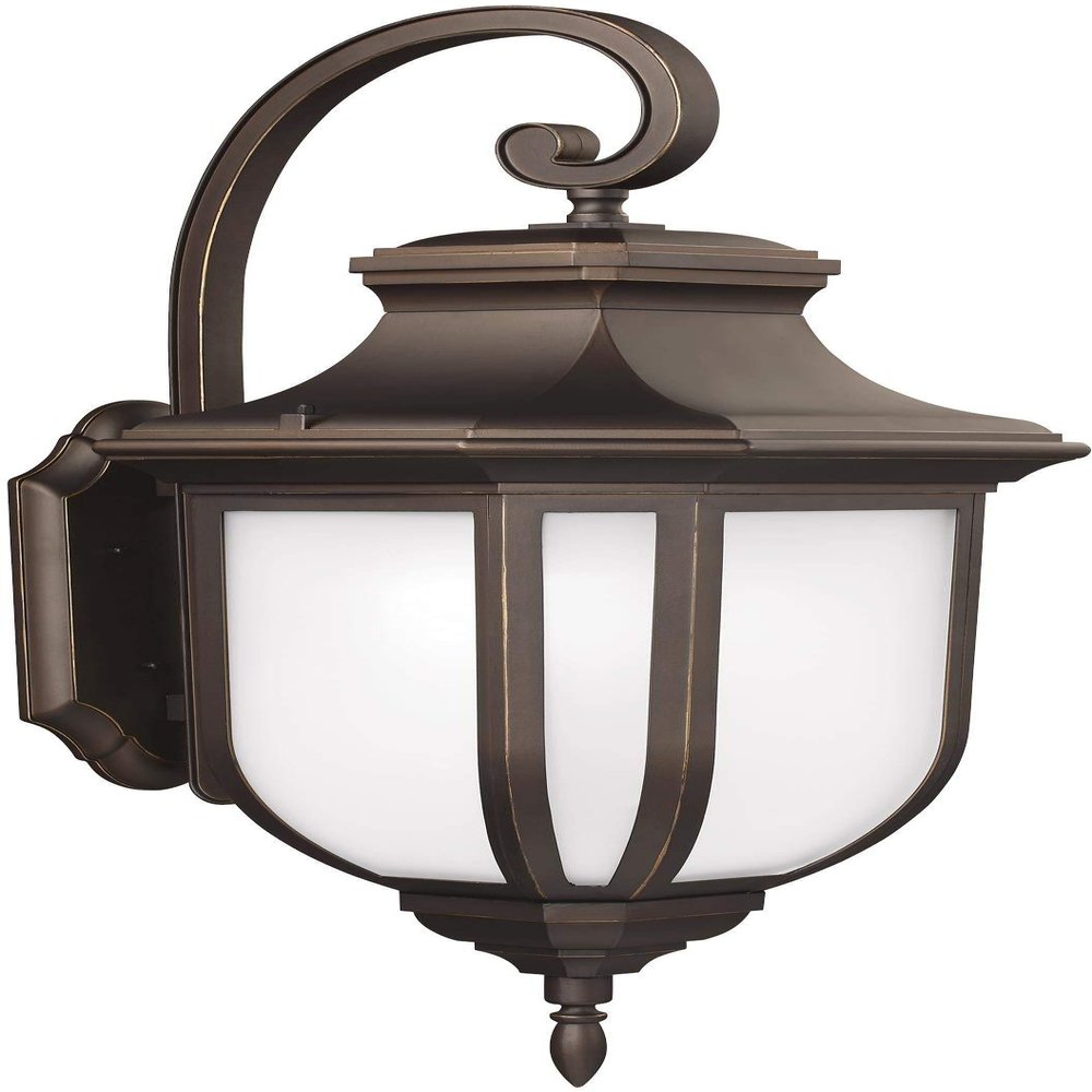 Generation Lighting 8636301EN3-71 Childress Medium One Light Outdoor Wall Lantern, Antique Bronze Finish