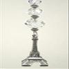 Trace Ellements Silvery Eiffel Tower with Clear Faceted Glass Ceiling Fan Pull Chain view 2