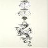 Silvery Dragon and Clear Faceted Glass Ceiling Fan Pull Chain view 1