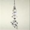 Silvery Dragon and Clear Faceted Glass Ceiling Fan Pull Chain view 3