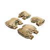 HWZ Pack of 4 Tactical Combat Knee & Elbow Protective Pads Guard Black or CP Camouflage (CP Camouflage) view 1