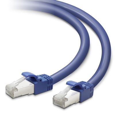Elecom LD-TWS/BU10 LAN Cable CAT7 32.8 ft (10 m) Anti-Crack Connector Standard Blue