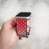 Gift For Mom Apple Watch Band 38mm 40mm 42mm 44mm,Series 4 Series 3 Series 2 Series 1,Hand-Stitched Handmade Apple Watch Leather view 3